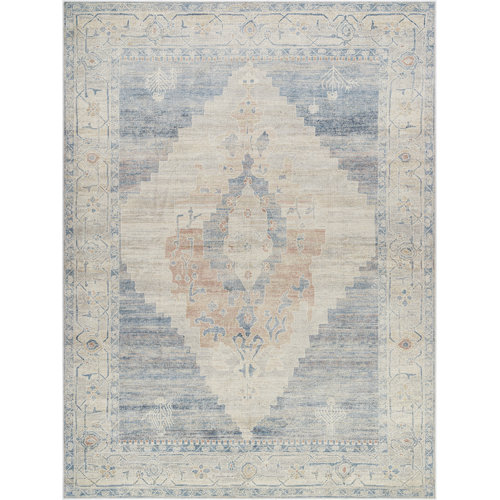 Becki Owens x Surya Luca Oriental Blue/Ivory Area Rug & Reviews Wayfair